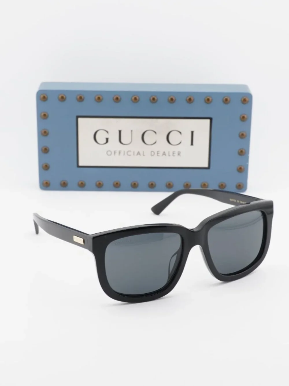 Gucci GG1317SA 001 Square Sunglasses - Black/Grey